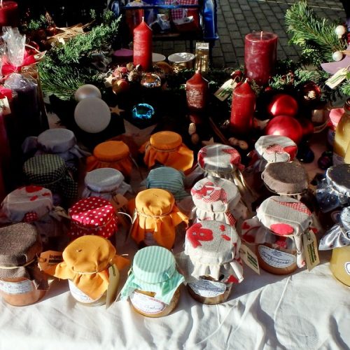 Auslage am WeihnachtsmarktA